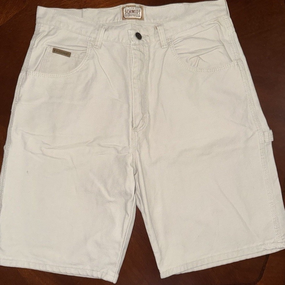 CE Schmidt Carpenter Shorts Mens Size 34 Cotton Canvas Utility Cargo Workwear‎